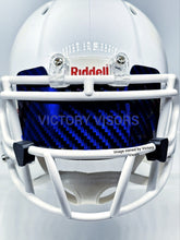 Load image into Gallery viewer, Blue buffalo bills Riddell Holographic Honeycomb Mini Size football visor
