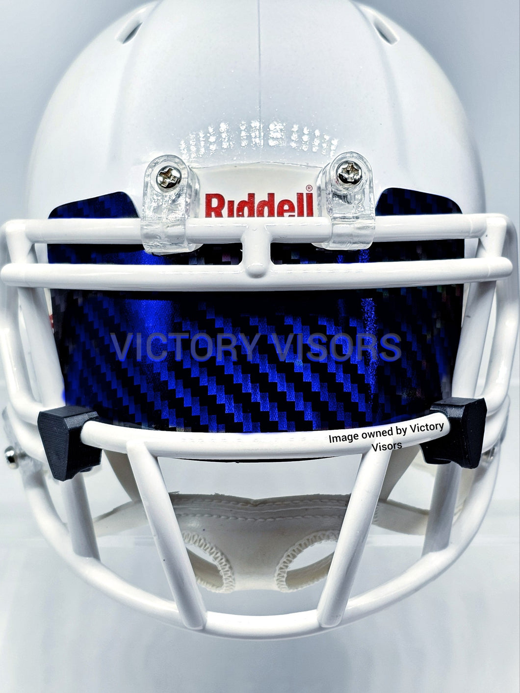 Blue buffalo bills Riddell Holographic Honeycomb Mini Size football visor