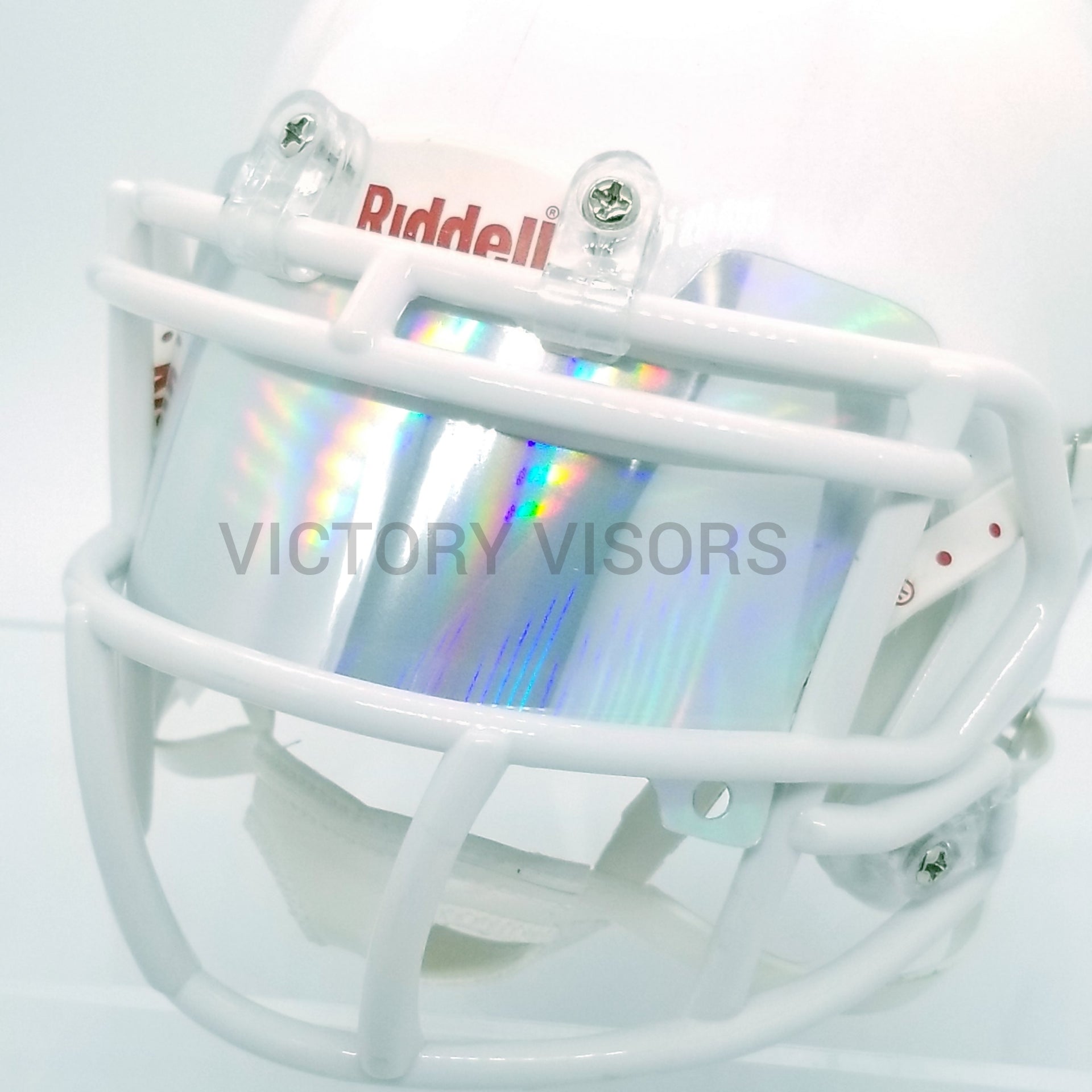 Chrome Mirror Mini Football Helmet Visors (*Flat Style*) FLEXIBLE & DURABLE